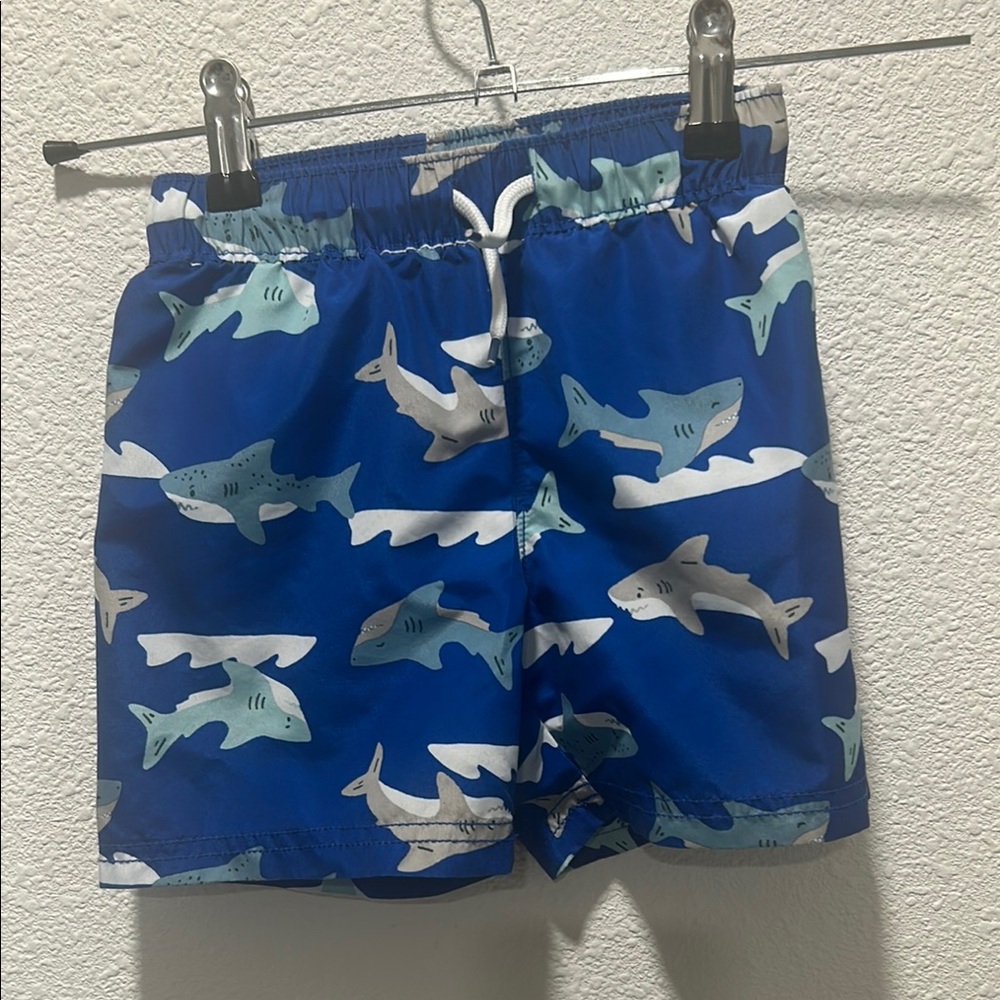 BOGO free-Old Navy toddler  Blue Shark Swim Trunks